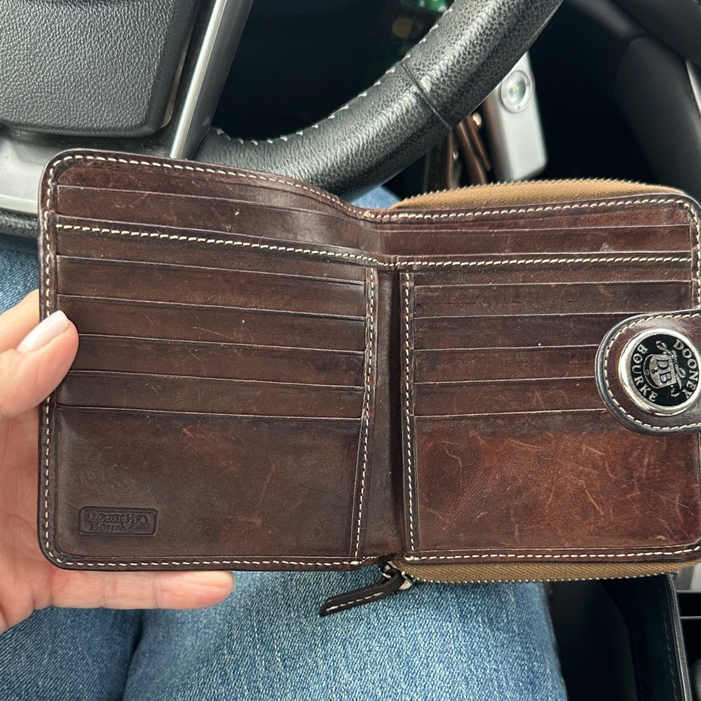 Dooney & Bourke Two-Tone Leather Wallet - Picture 2 of 3